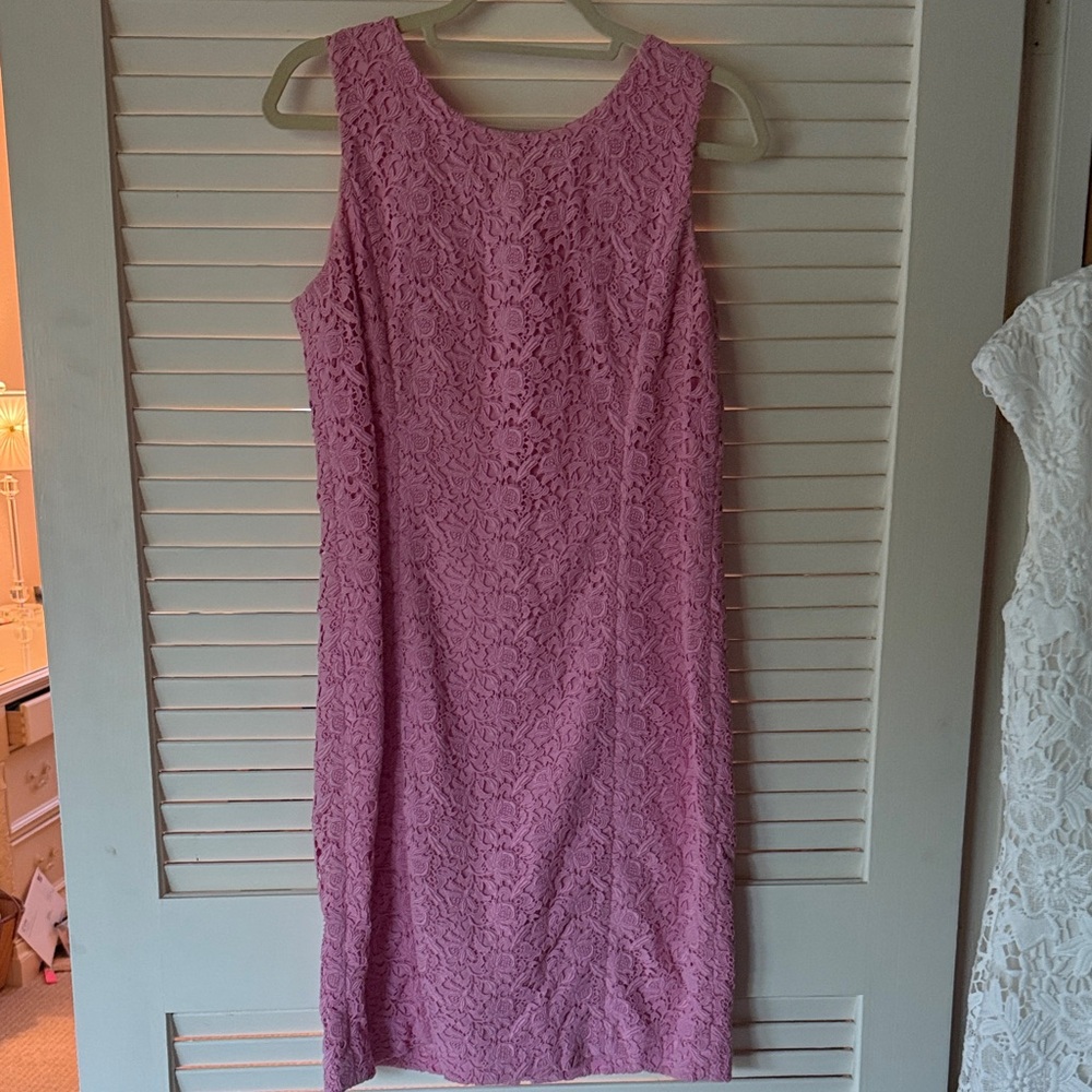 Elegant Pink Lace Dress